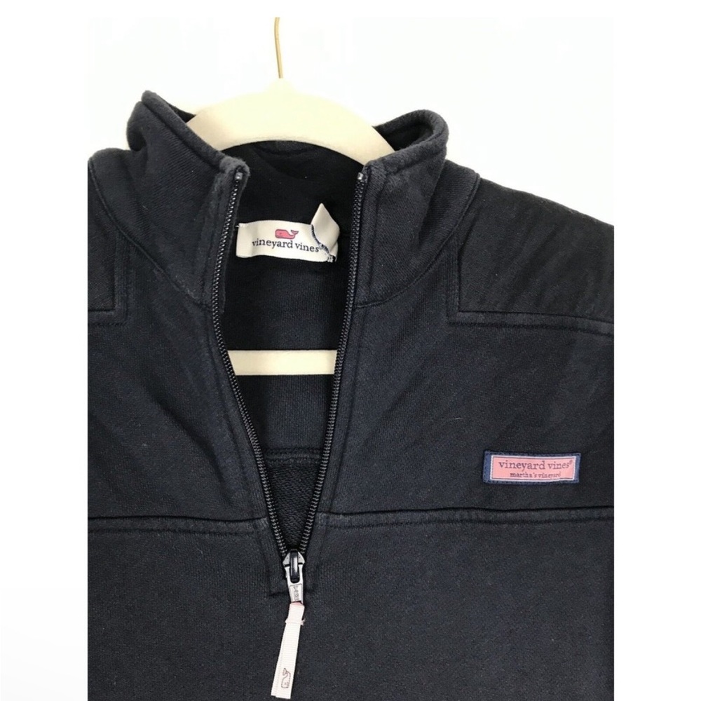VINEYARD VINES Pullover Sweater Men's Unisex Navy Blue Collegiate Shep 1/4 Zip S